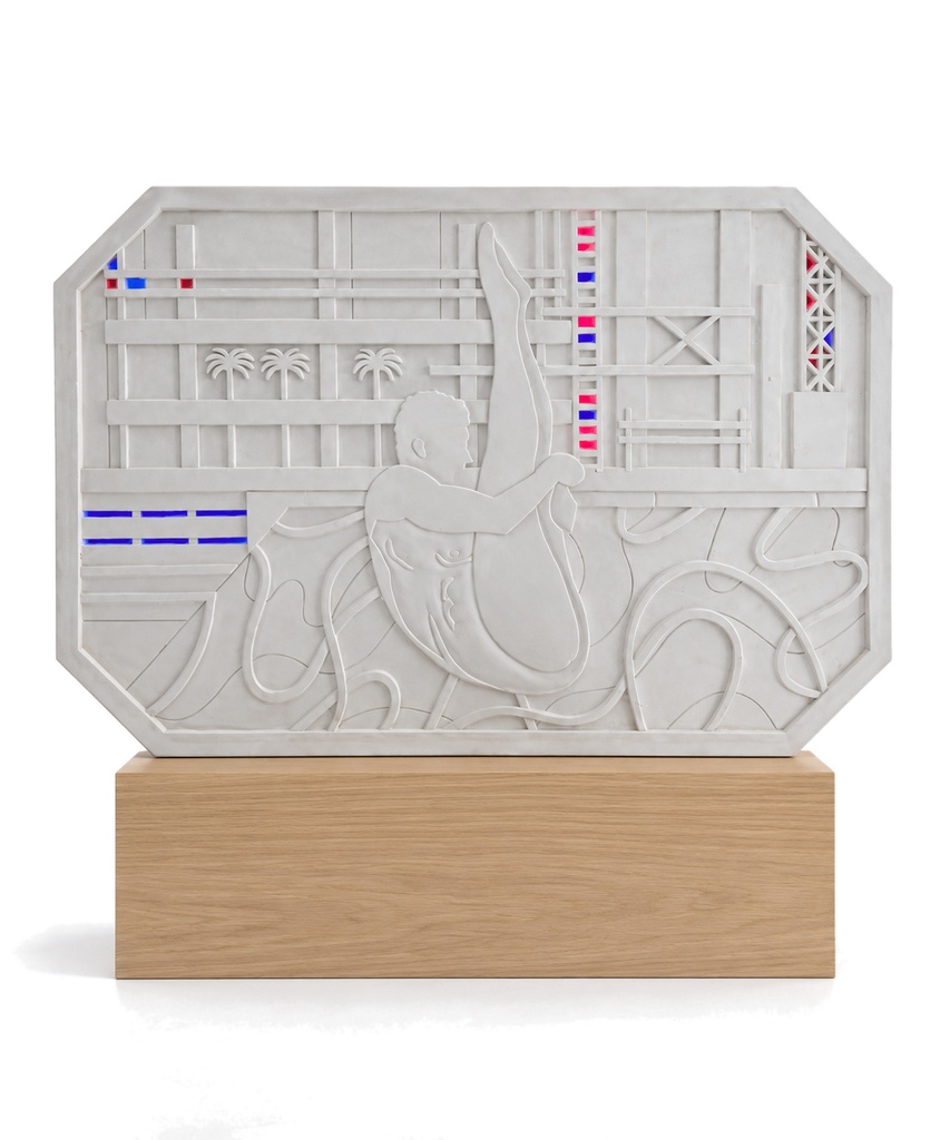 Tuck Dive in Hockney Blues
